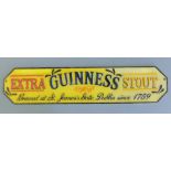 A cast iron Guinness sign. 56 cm long.
