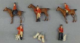 A collection of Britain's hunting lead figures.