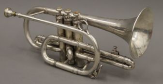 A vintage Besson cornet New Standard, circa 1960,