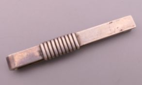 A post-1945 Georg Jensen silver tie pin. 5.5 cm long.