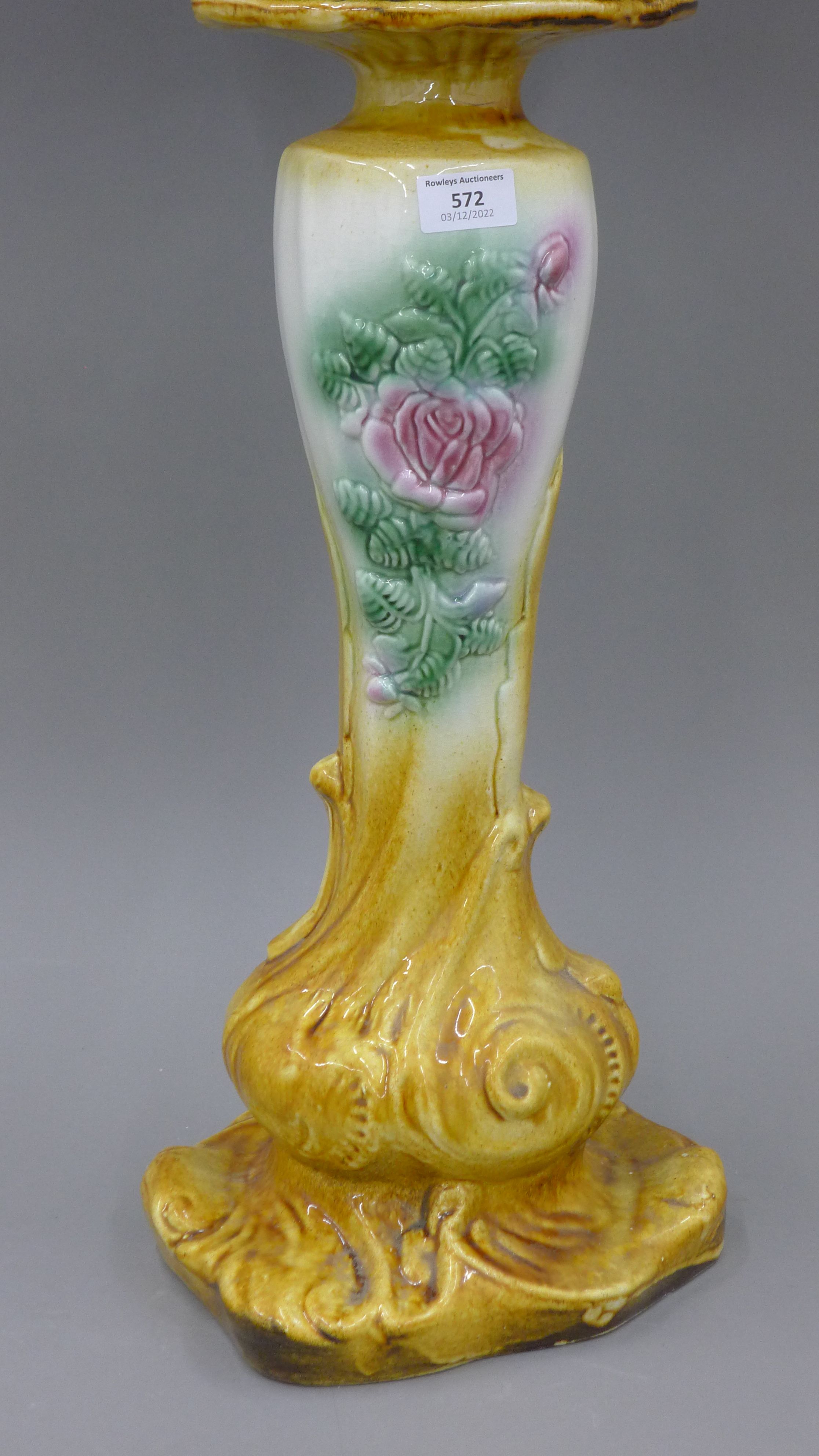 A Victorian jardiniere on stand. 77 cm high overall. - Image 3 of 3
