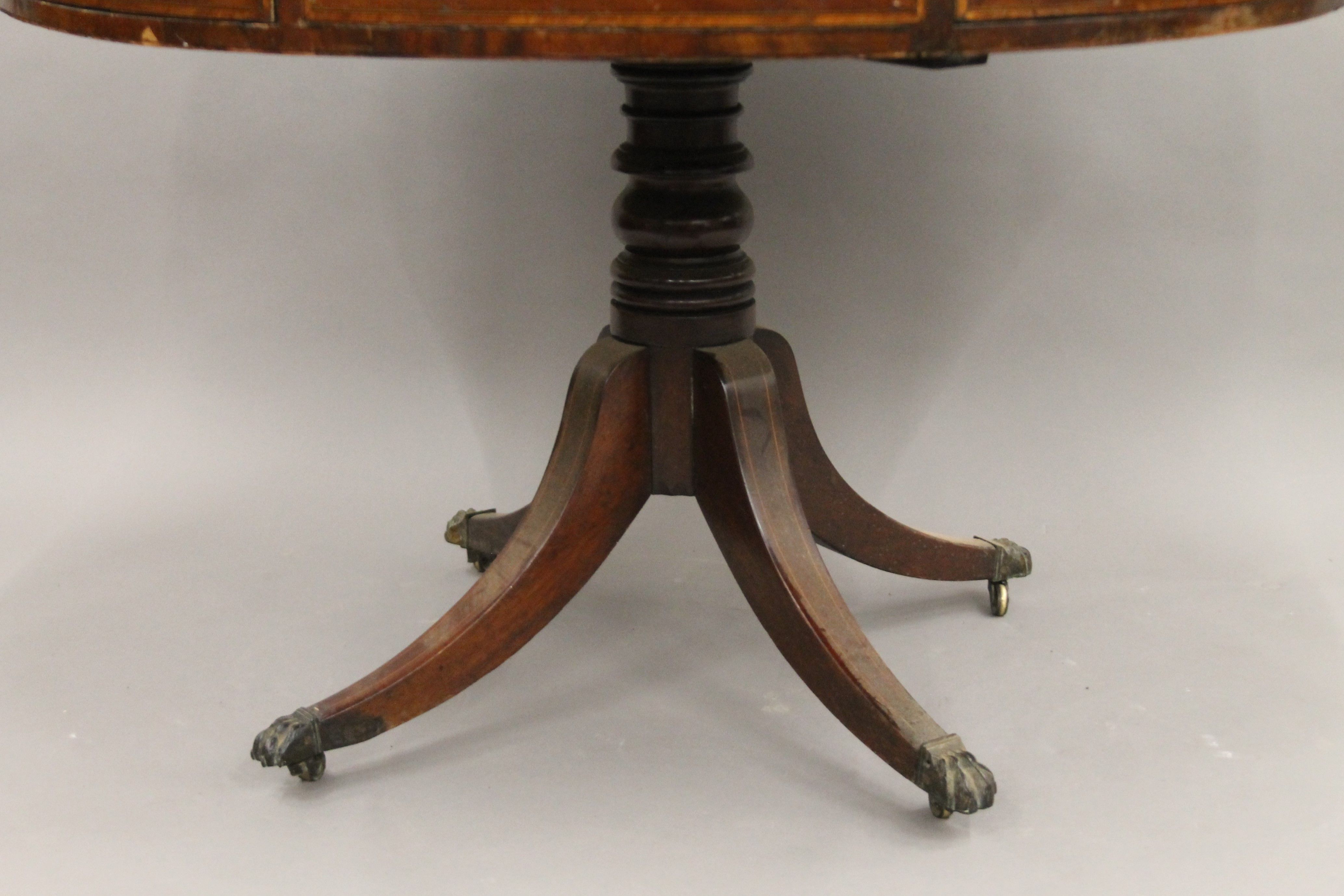 A 19th century mahogany drum table. Approximately 98 cm diameter. - Image 8 of 8