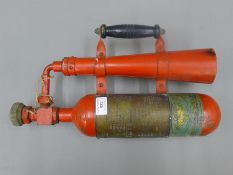 A vintage R&C fire extinguisher. 42 cm high.