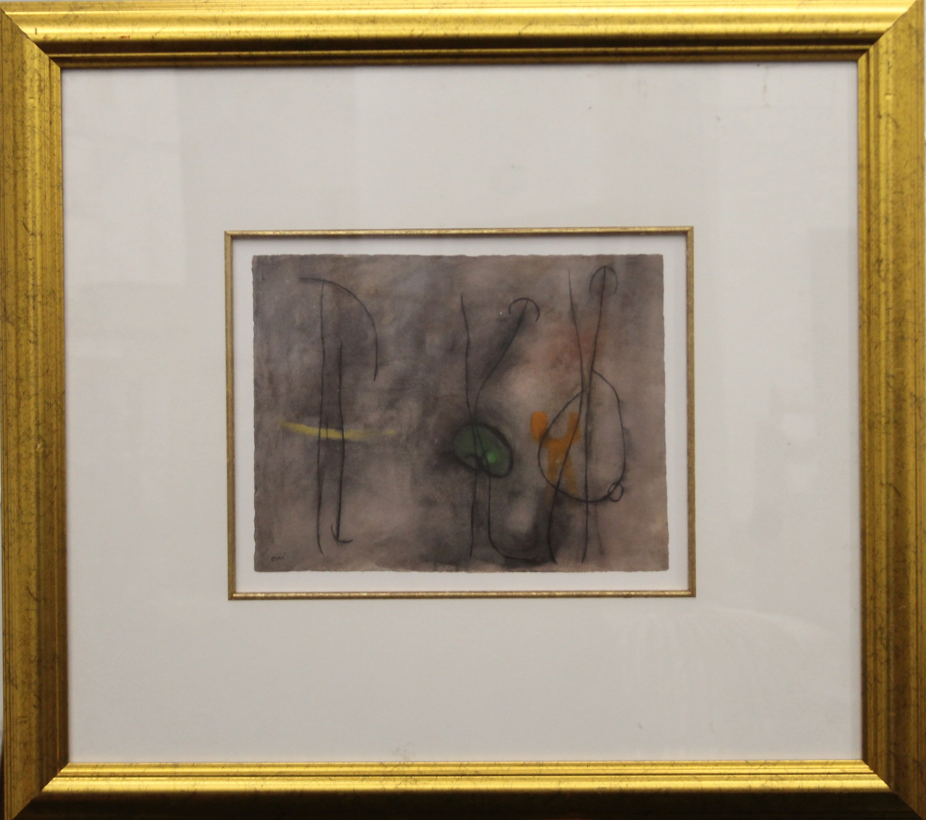 JOAN MIRO (1893-1983) Spanish, Abstract, print, framed and glazed. 32 x 25 cm. - Bild 2 aus 3