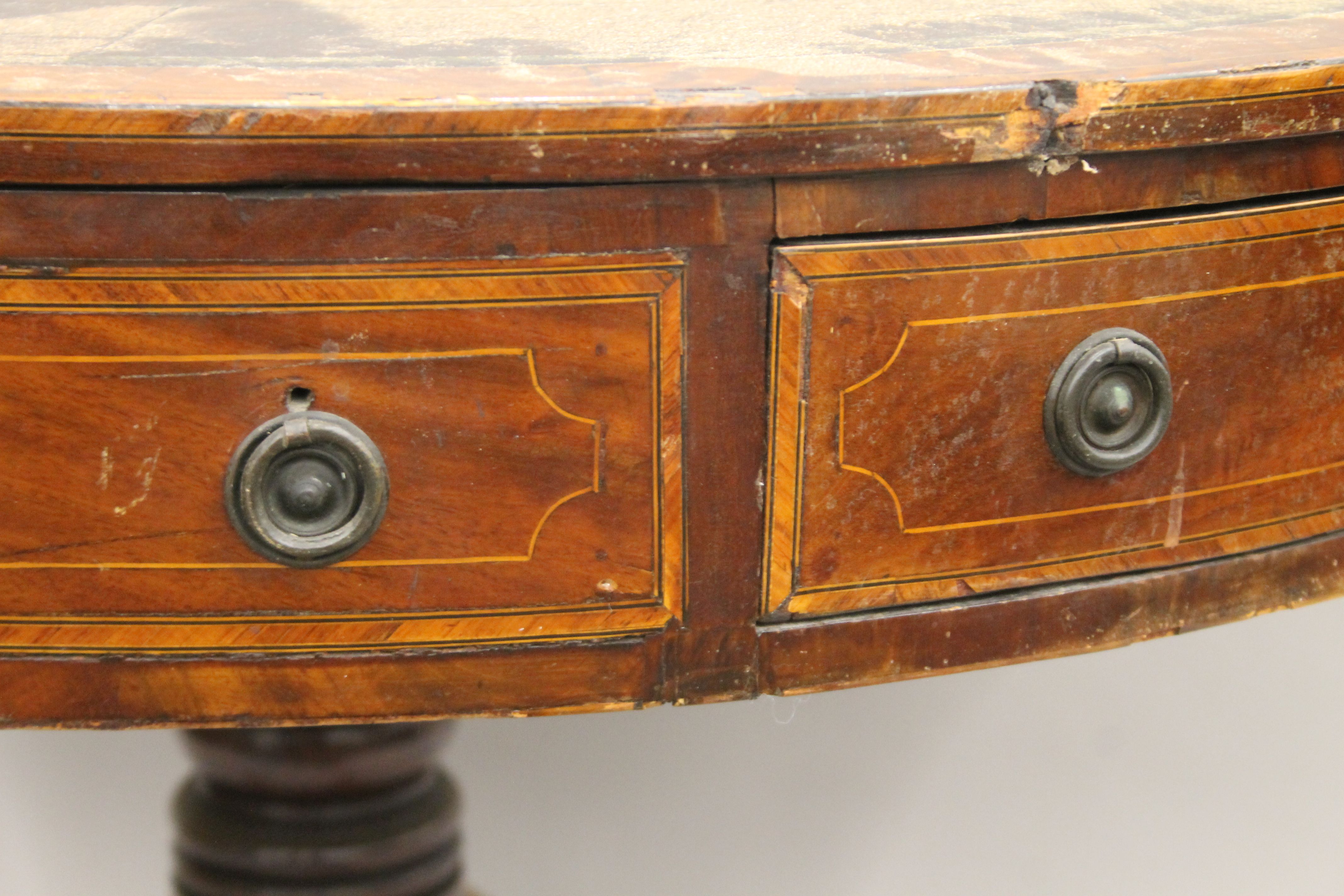 A 19th century mahogany drum table. Approximately 98 cm diameter. - Image 3 of 8