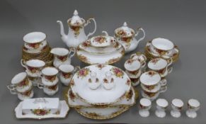 A quantity of Royal Albert Old Country Roses tea, coffee and breakfast wares.