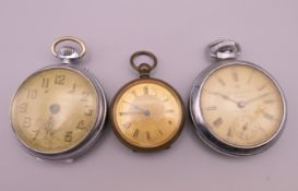 Three pocket watches