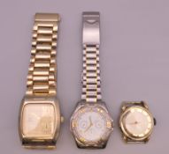 Three gentlemen's wristwatches.