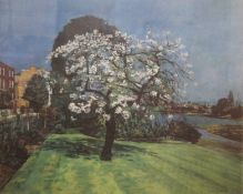 BILL BOWYER RA (1926-2015) British, Cherry Blossom, limited edition print,