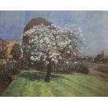 BILL BOWYER RA (1926-2015) British, Cherry Blossom, limited edition print,