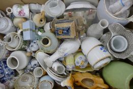 A quantity of Victorian and later porcelain, etc.