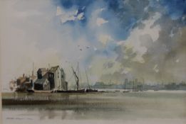 KEITH GRANT (born 1930), Queensborough on the Swale, Kent, watercolour, signed and dated 2006,