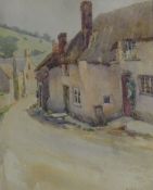 MABEL WELLMAN (exhibited 1920-1936), A Devonshire Village, watercolour, signed,