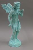 An iron model of a fairy. 50 cm high.