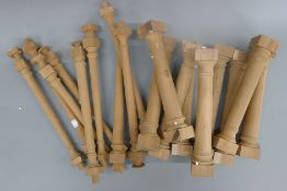 A quantity of wooden turnings.