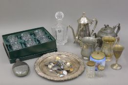 A quantity of silver plate, etc.