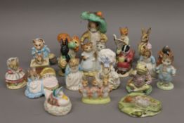 A collection of Royal Albert Beatrix Potter figures.