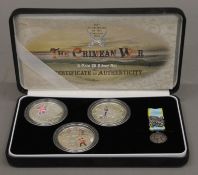 A 150th Anniversary of The Crimean War coin set.
