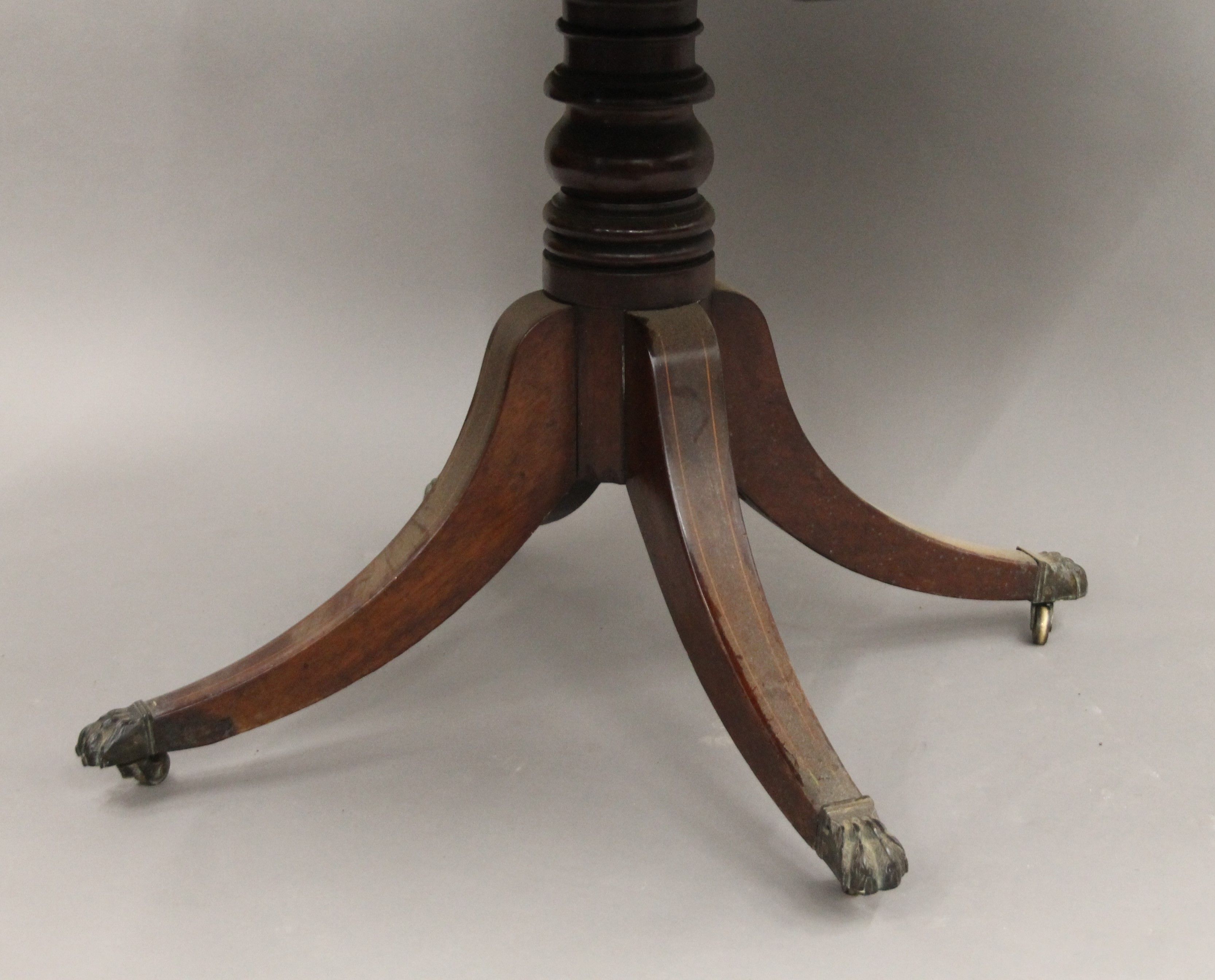 A 19th century mahogany drum table. Approximately 98 cm diameter. - Image 7 of 8