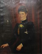 19TH CENTURY SCHOOL, Portrait of a Lady, oil on canvas, framed. 69 x 89 cm.