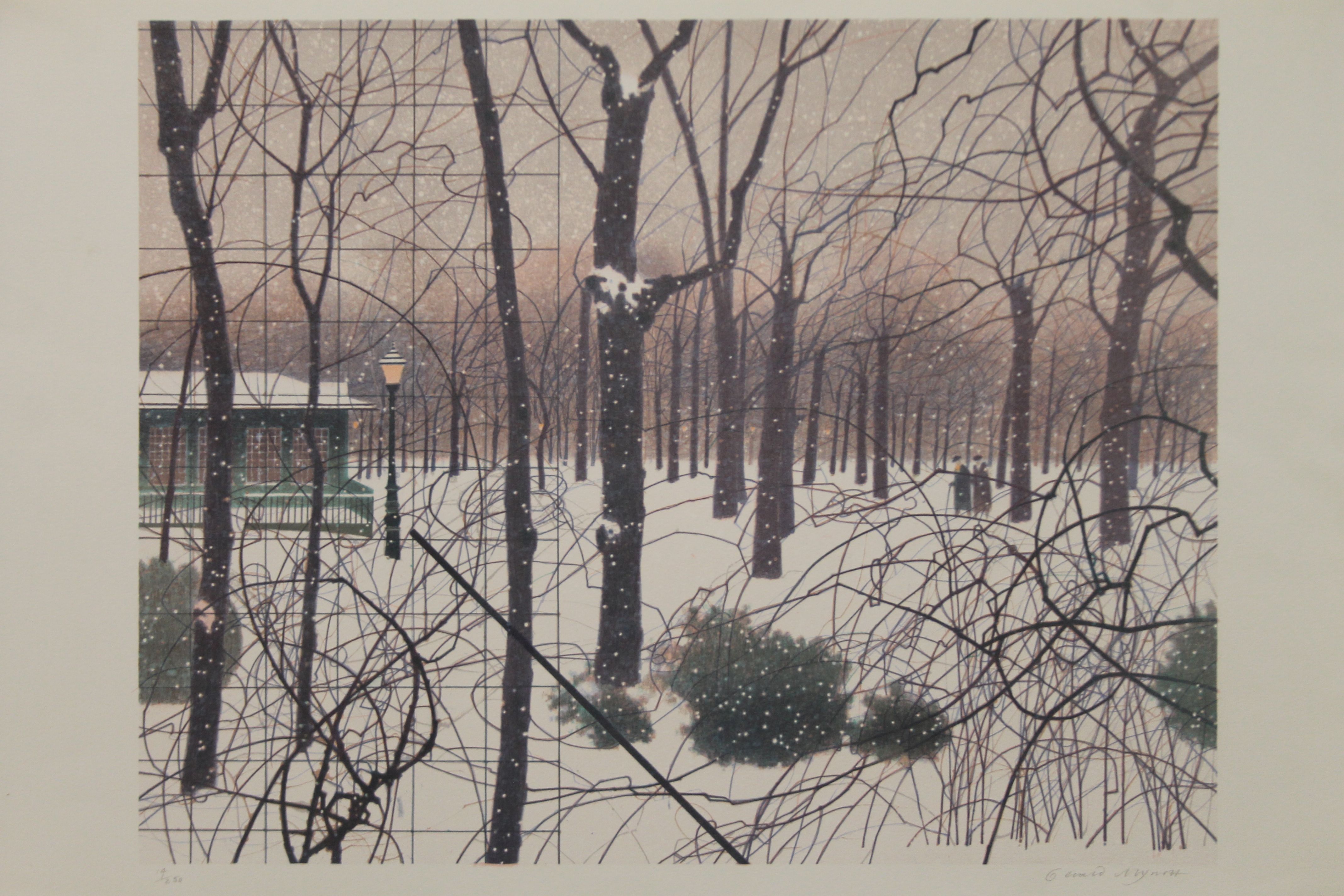 GERALD MYNOTT (born 1957) British, Winter Wood, limited edition print/lithograph, numbered 14/250,