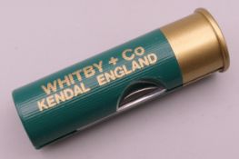 A Whitby and Co shotgun cartridge formed pocket knife.