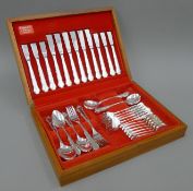 A canteen of silver plated cutlery.