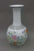 A large Chinese porcelain vase. 58.5 cm high.
