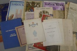 A quantity of Royal ephemera.