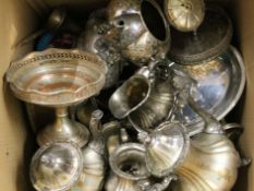 A large quantity of silver plate.