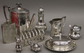 A quantity of silver plate.