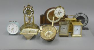 A quantity of miscellaneous clocks.