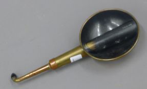 A Victorian ear trumpet. 25 cm long.
