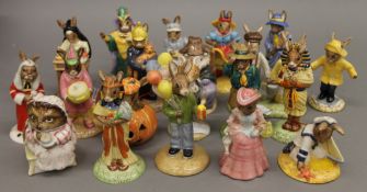 A collection of Royal Doulton Bunnykins figures.