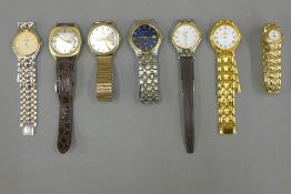 A quantity of wristwatches.