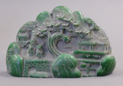 A model of a boulder carving. 17.5 cm wide.