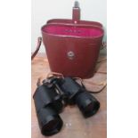 Carl Zeiss Jena Jenoptem 10 x 50w multicoated binoculars, No. 4788919, L17cm, in brown leather case