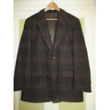 Mario Barutti Gents brown Harris Tweed jacket, size UK 42