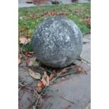 Composite spherical ball finial, approx D42cm