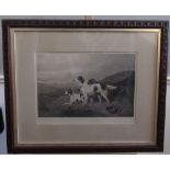 Colin Graeme (fl. 1858-1910) Shooting Dogs in the field, pair of monochrome prints, pub. 1900 by