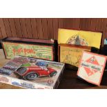 Collection of vintage and other board games including Totopoly, Monopoly, Minoru Race Game, The