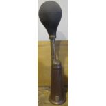 Lucas "King of the Road" brass and copper car horn with rubber bulb