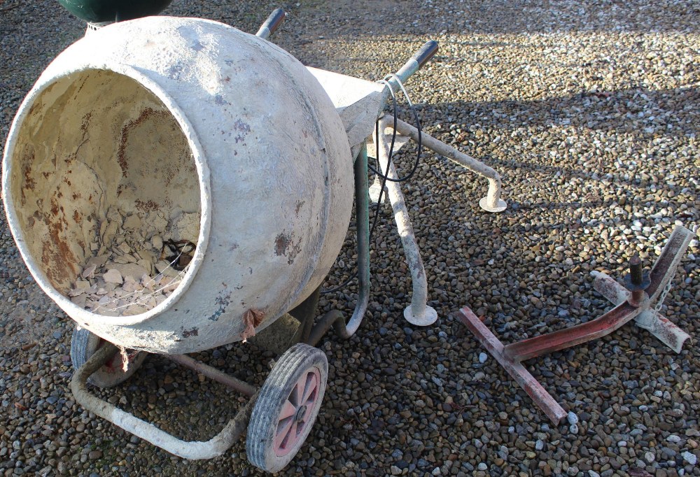 Bar-O-Mix electric cement mixer with stand