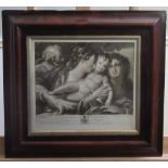 "The Marriage Of Saint Catherine", from the picture in the gallery at Houghton, monochrome print,