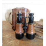 Pair of WWI era binoculars with crows foot marking, marked MkV SPCL, numbered 74930
