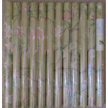 Twelve rolls of Zoffany Nostell Priory pattern wall paper, all batch letter M, number ZNTP06001, all