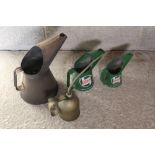 Eagle hydraulic pump oiler, one pipe capacity No.28 series, two replica Castrol oil pourers and