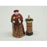 Royal Worcester Cardinal Wolsey Ltd Ed. 318/500 candle snuffer H10.5cm, Royal Worcester