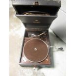 HMV portable gramaphone