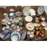 Assorted Carlton Ware coffee cans, tea cups, saucers, and other miscellaneous coffee cans, tea